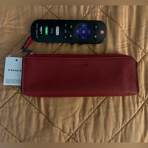 NWT Red Coach Pencil Pouch - Picture 3 of 3